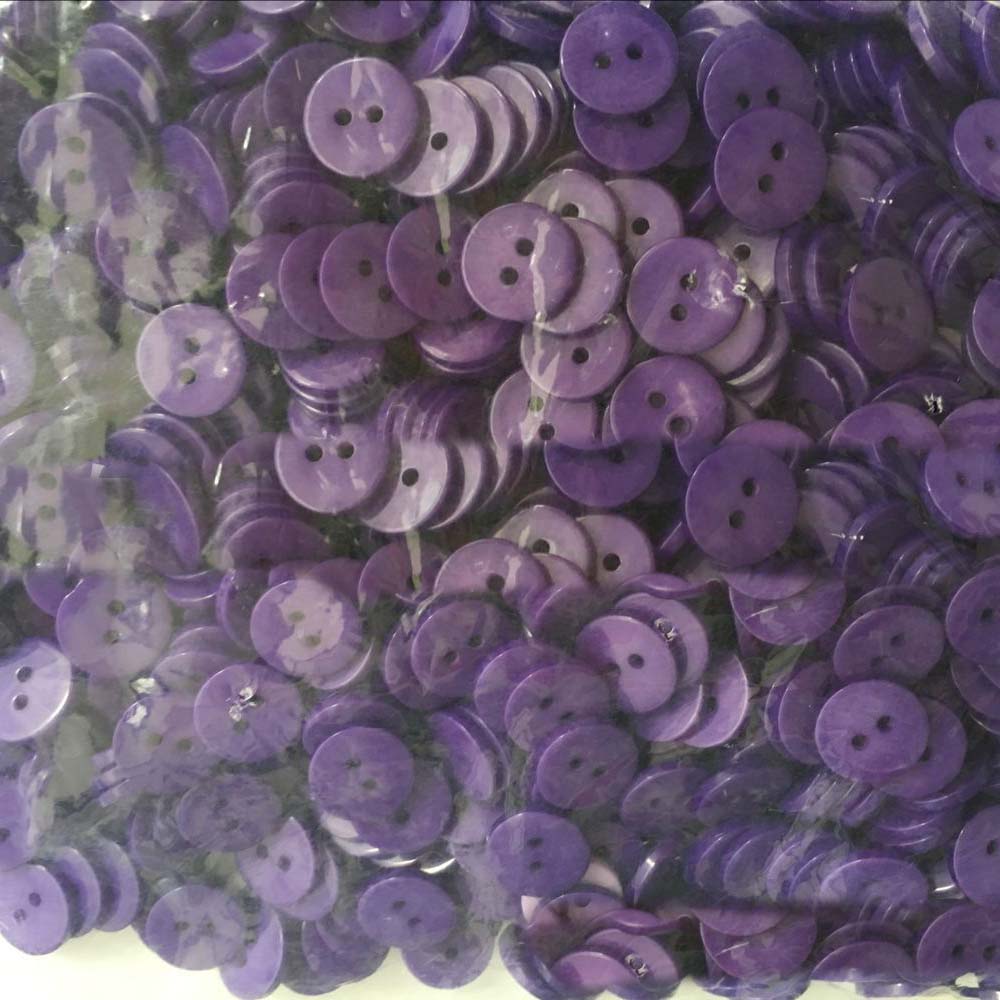 Kids Sewing Buttons Plastic Clothes Button 6/9/11/12Mm 2 Holes Round Shape Garment Accessories For Dolls Scrapbooking
