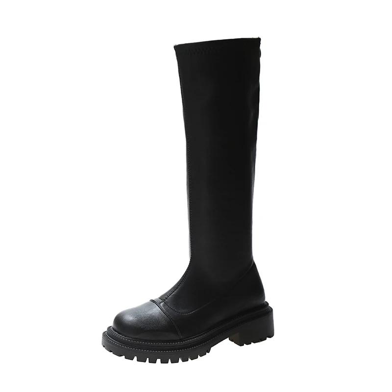 Зимние рыцарские сапоги с V-образным вырезом — фото 7