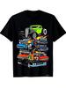 Car Madness Muscle Cars Classic Cars And Hotrods Cartoon T-Shirt for All Season Single Sided Printed