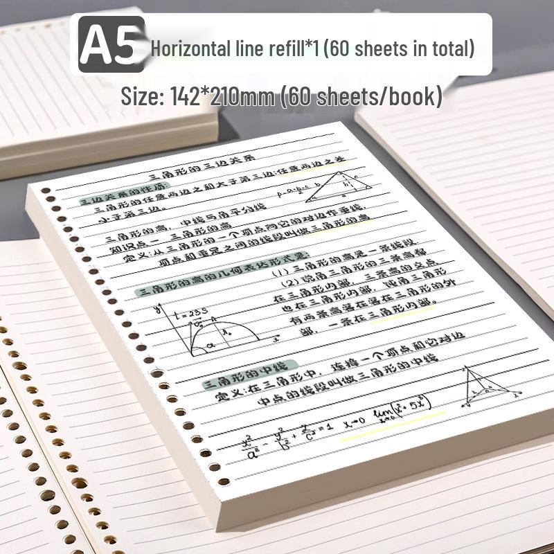 B5 Soft-Touch Loose-Leaf Notebook with Removable Coil and Stylish Binder Cover