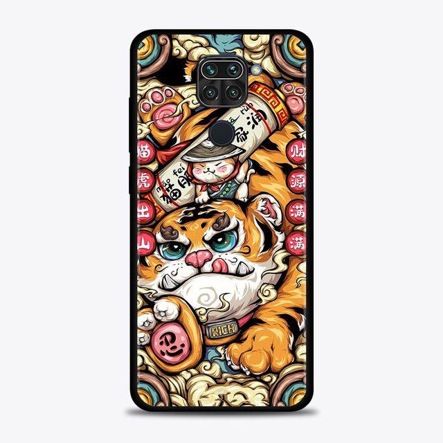 Case For Xiaomi Redmi Note 11 10 9 8 7 Pro Max 9t 8t 9s Cover For Redmi 10 9 8 9c 9a 8a 7a Funny Animal Panda Tiger Art