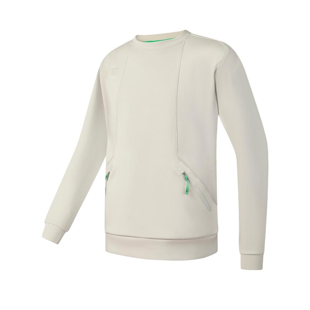 FILA Golf Series Simple Classic Fashion Sports Casual Golf Versatile Comfortable Loose Long Sleeve T-Shirt Men tops Light-Khaki A11M615223FLK 2XL