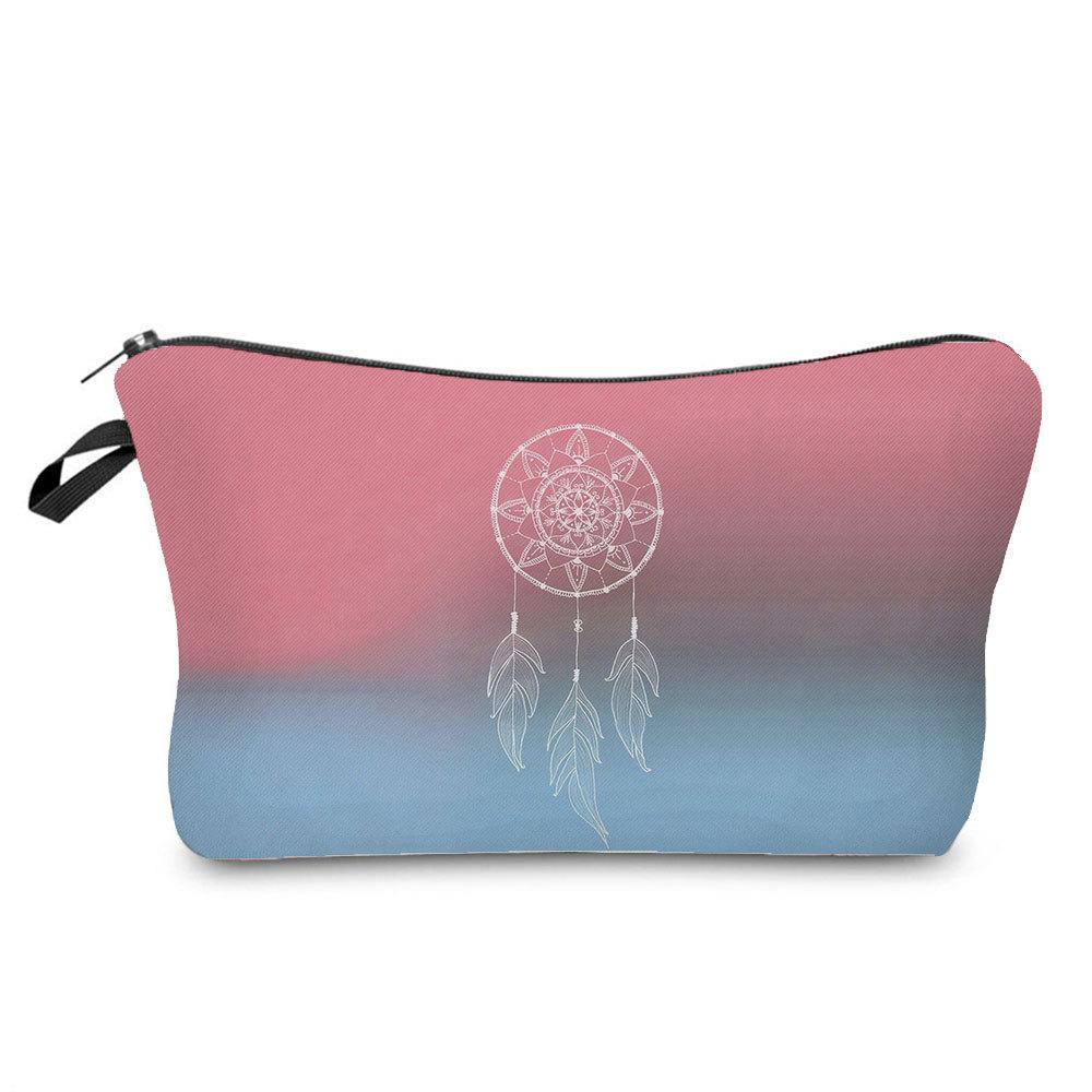 Women Dreamcatcher Print Cosmetic Bag Toiletries Organize Travel Storage Case