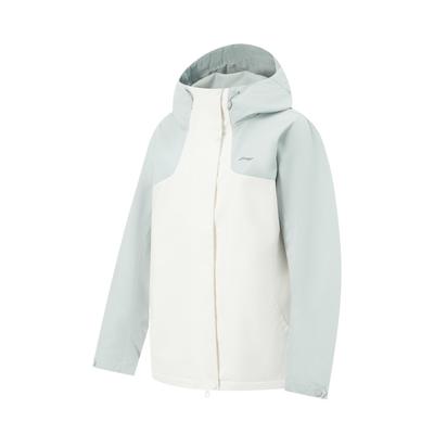 Li Ning Fitness Series Windproof Water-Resistant Loose Hooded Windbreaker Women Outerwear AFDVG42-4