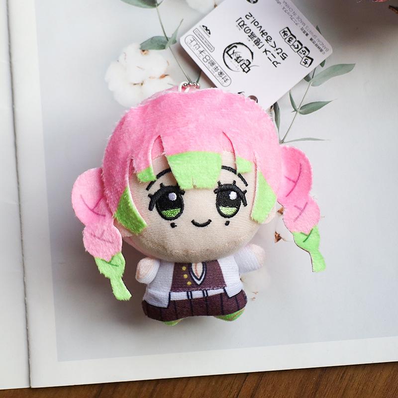 Non-Toxic New 10Cm Anime Demon Slayer Tomioka Giyu Kamado Tanjirou Kamado Nezuko Agatsuma Zenitsu Shinazugawa Genya Plush Toy Doll Gift