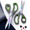 LIVINGO Scissors, Sharp Titanium-Coated Non-Stick Blades for Cutting Tape, Cardboard, and Fabric, Cuts 16 Layers of Fabric, Forged Stainless Steel Wit