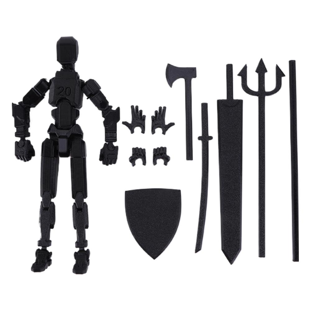 3D Printed Mannequin Toy 20cm Multi-Jointed Robot Multi-Articular Action Figures Full Body Activity Robot for Kids Adults