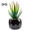 Artificial Plant Reusable Realistic PVC Fresh Keeping Easy Care Artificial Succulents Bonsai