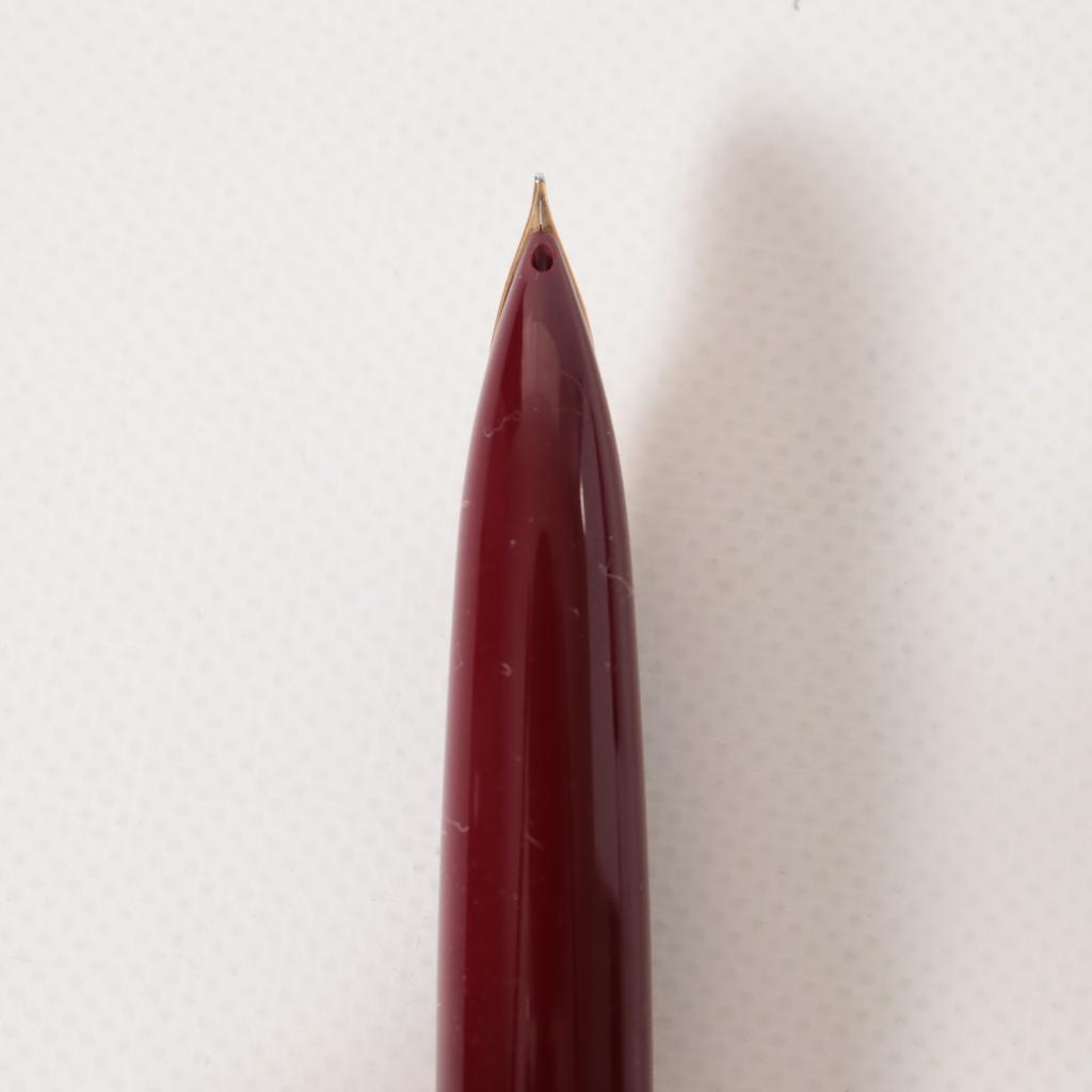 Pilot Makie Sakura Fubuki Vermilion Fountain Pen 18K 750 Nib F Fine Tested w/Conv