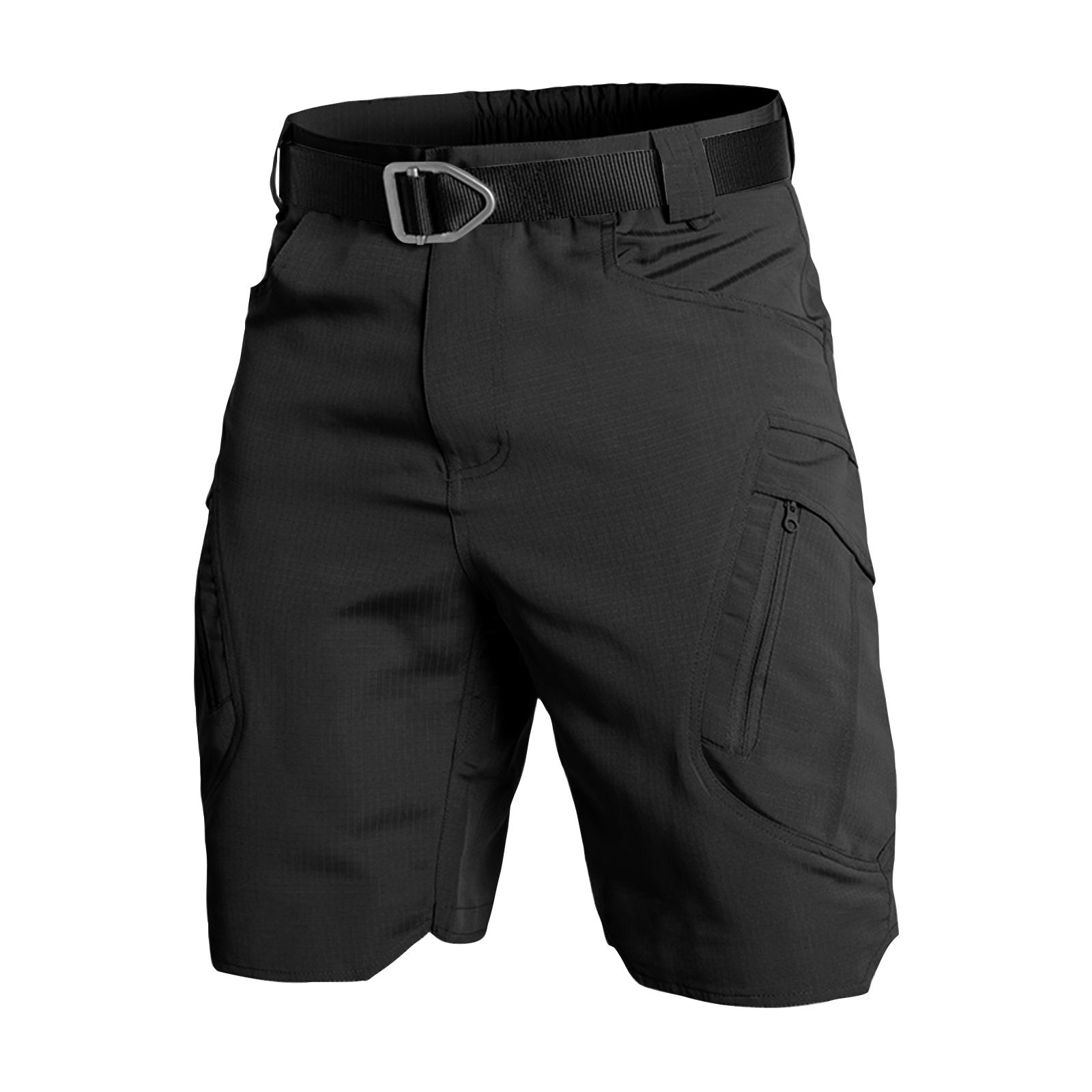 Men s Summer Outdoor Shorts Men s Loose-fitting Sports Shorts XXXXL чёрный