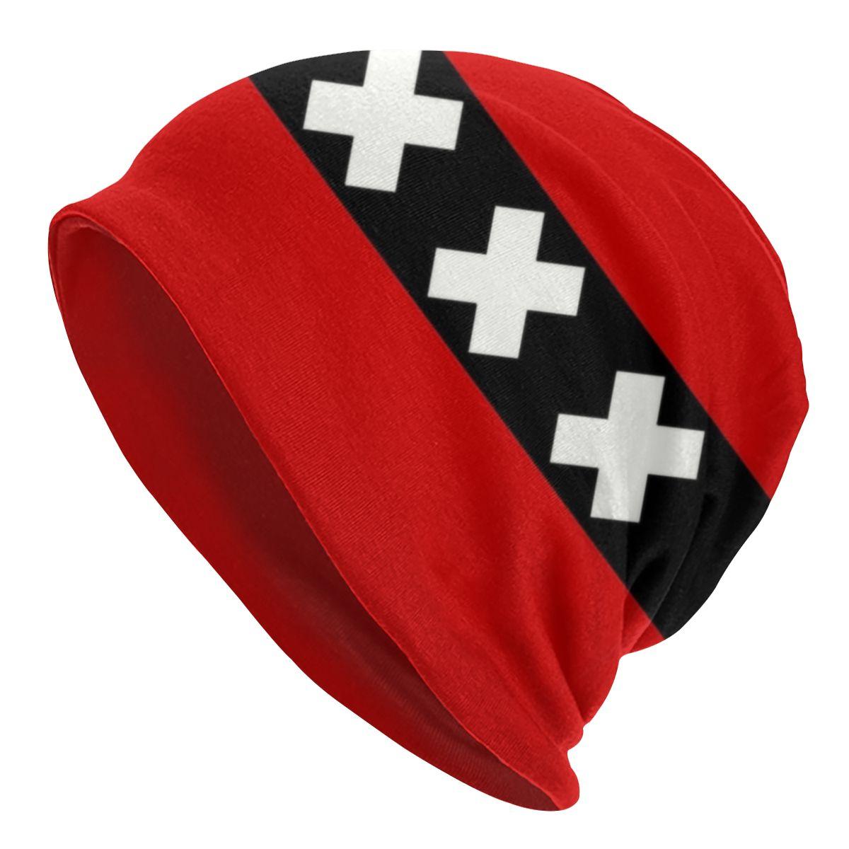 Голландия Амстердам герб шапка-бини вязаная шапка унисекс женская унисекс флаг Нидерландов зимние теплые шапочки Skullies шапка Beanies Hat