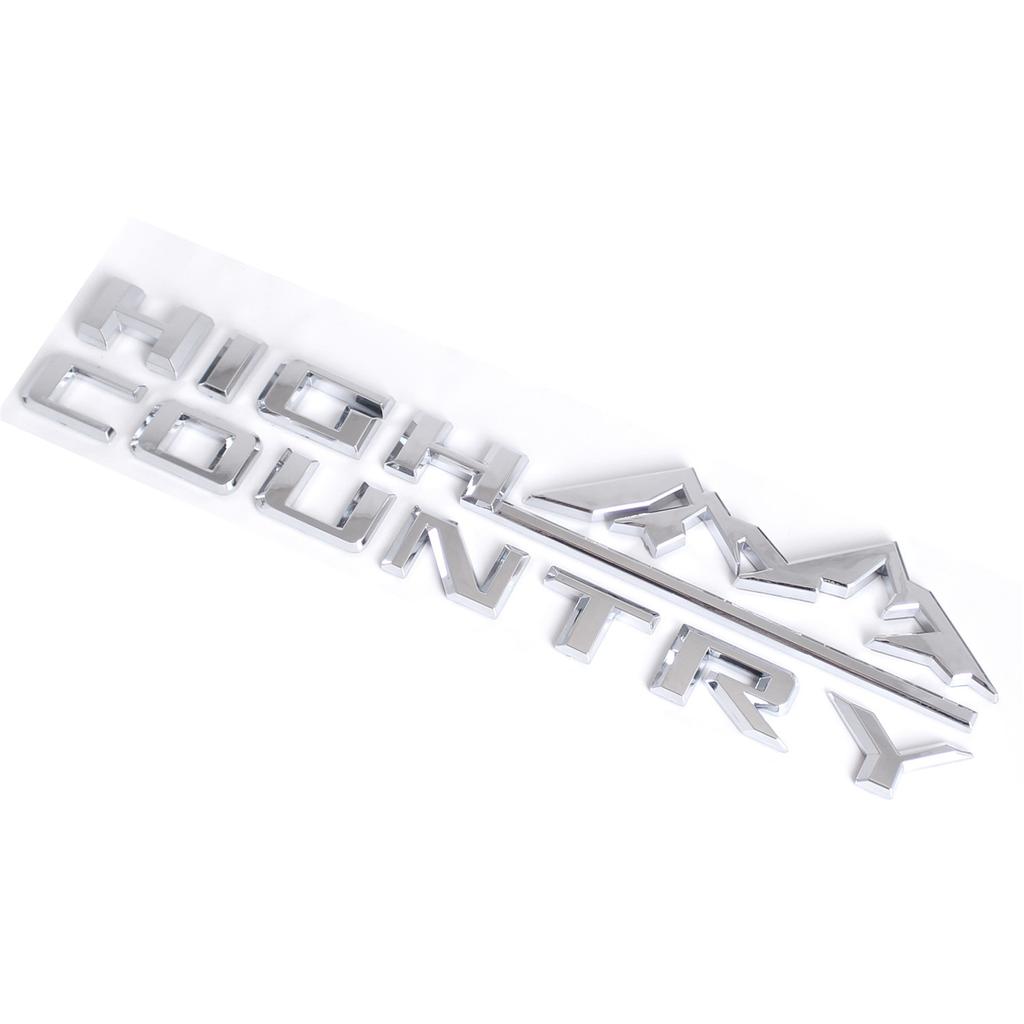 3D High Country Emblem Decal Car Fender Door Tailgate Badge Nameplate Sticker For 19-21 Silverado 1500 2500hd 3500 hd