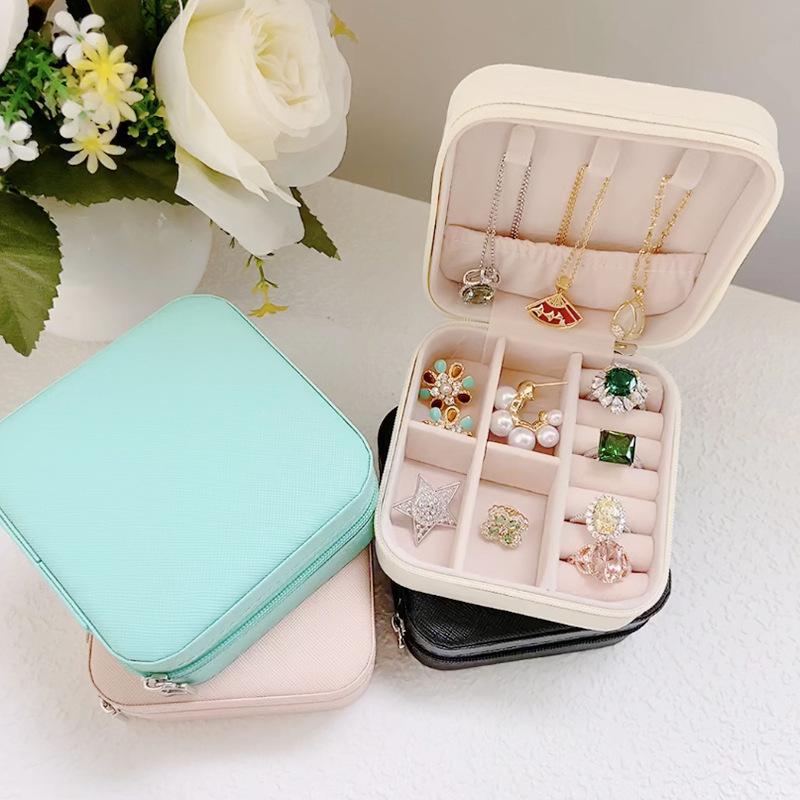Portable Jewelry Storage Box 2025 New High-end Exquisite Large Capacity Travel Jewelry Bag Jewelry Box Organizer