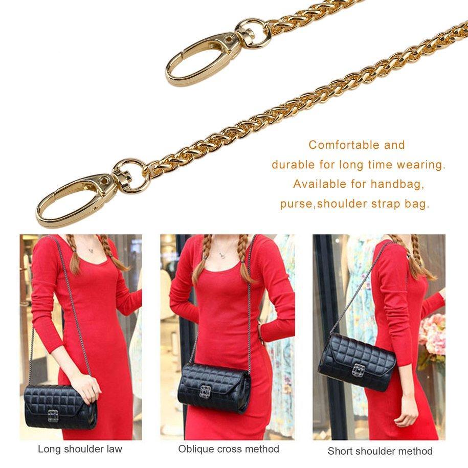 Color : 9 , Size : Silver Shoulder bag chain strap 138cm Long Leather Shoulder Bag Strap bag Handles DIY Replacement Purse Handle for Handbag Belts Strap Bag Accessories Fashionable and versatile Color : 9 , Size : Silver Shoulder bag chain strap 138cm Long Leather Shoulder Bag Strap bag Handles DIY Replacement Purse Handle for Handbag Belts Strap Bag Accessories Fashionable and versatile