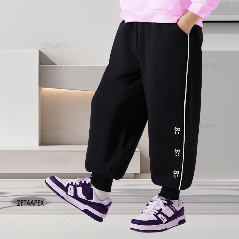 

Autumn 2025 Plus Size Kids Sports Sweatpants - New Style for Middle and Big Children L for 146-158 cm, 105-125 jin