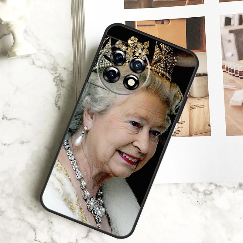 England Queen Elizabeth II Case For OnePlus 12 12R 11 9 10 Pro 10R 9R 8T 10T Nord CE 2 3 Lite 2T N10 N20 N30 CE4 Cover