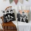 The B-beatleS-Band Pillow Case  Plush Fabric Soft  Pillowcase Double Sided Print Cushion Cover Household Gifts