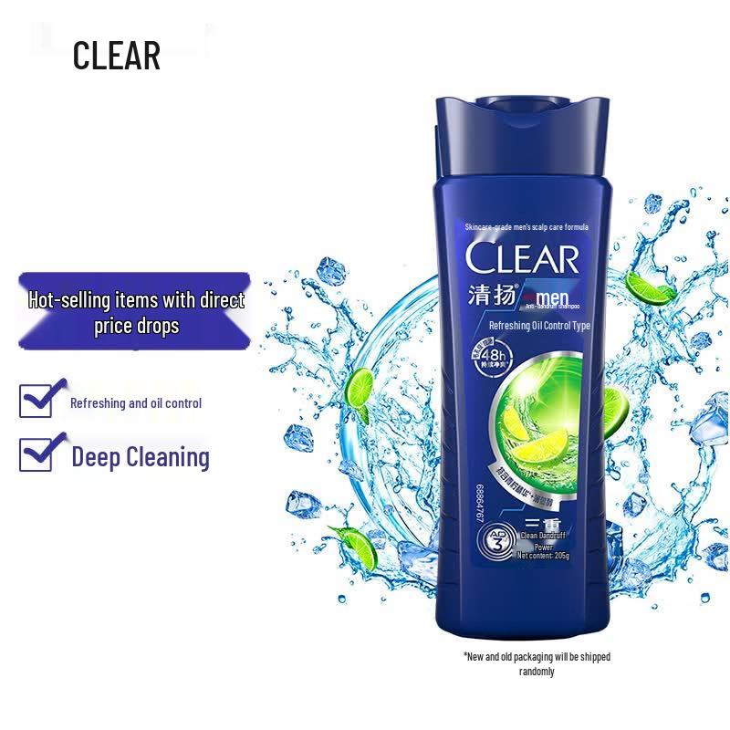 Clear Men Anti-Dandruff Shampoo, Oil Control & Volume