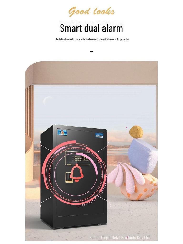 Tiger Brand All-Steel Fingerprint Safe for Home/Office - Anti-Theft Small Safe Deposit Box