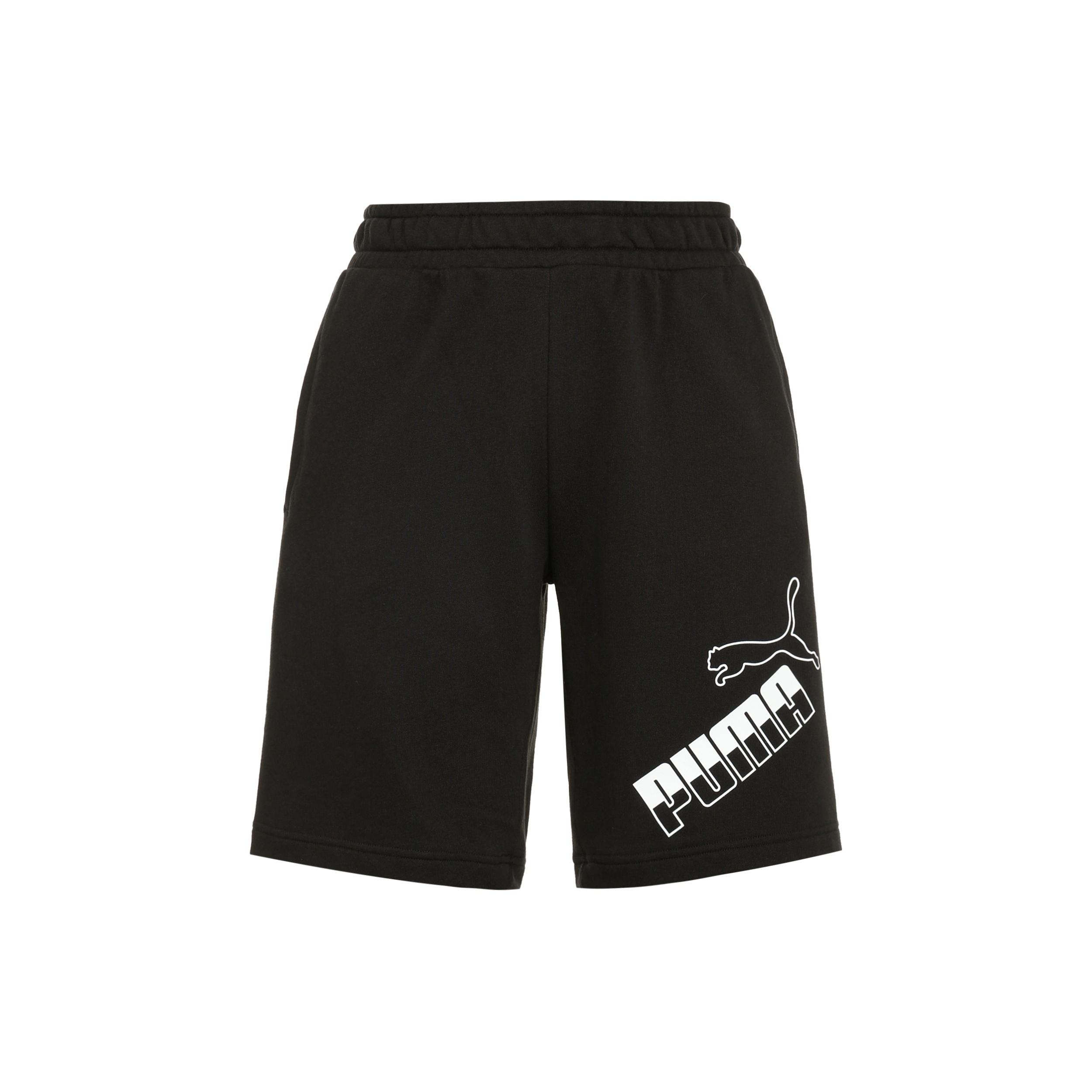 PUMA Amplified Big Logo Shorts Black White Men s 588675-01 M