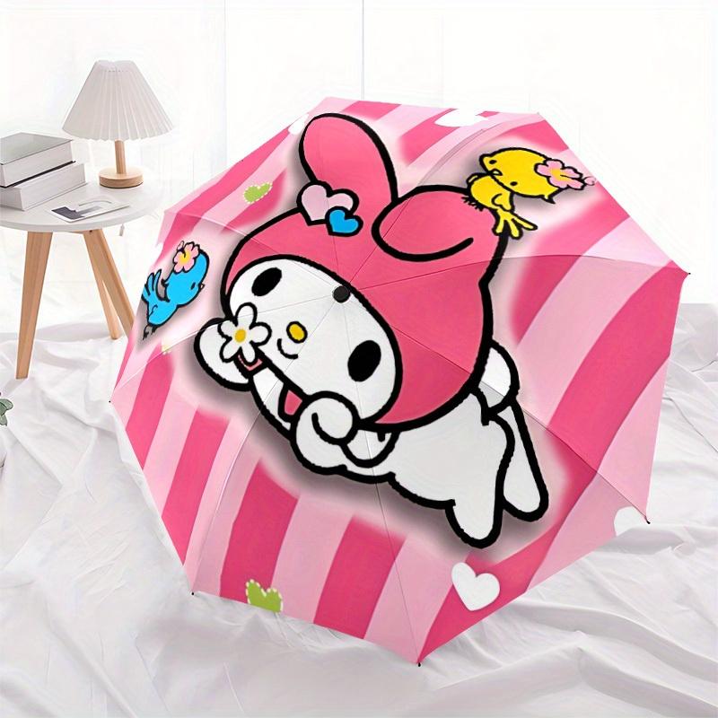 1pc My Melody Automatic Umbrella 8-Bone Design Compact Gear for Outdoor Travel, Perfect Gift for Friends or Family yy280828164