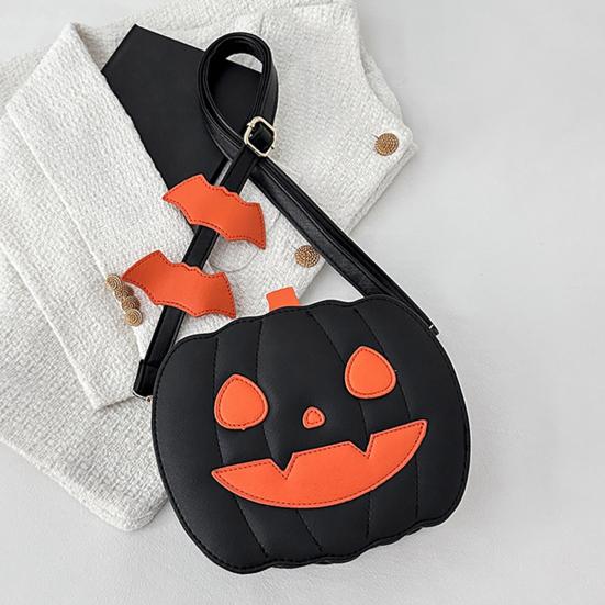 Pumpkin Crossbody Bag Halloween Pumpkin Purse Shoulder Bag with Adjustable Shoulder Strap for Party Street Daily Wear