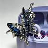 Lightweight Anti-lost Butterfly Earphone Clips Shiny Artificial Crystal Headphone Accessories for School Outdoor Activities