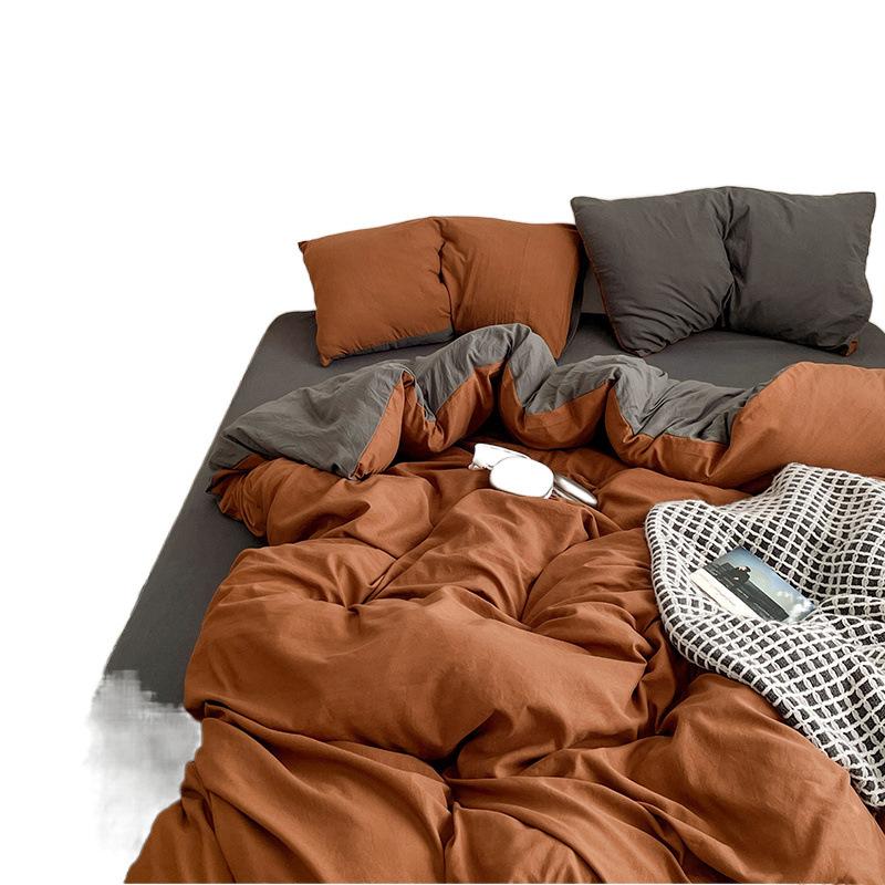 Class A Maternal And Infant Grade Colorable Bed Four-Piece Quilt Cover Student Bed Sheet House 3Pcs Set Factory