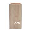 Wooden Digital Temperature Pen Holder Alarm Clock for Gift & Promotion with Cheapest Price Led Desk Clock