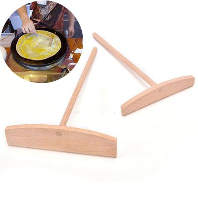 Omelette Wood Rake Round Batter Crepe Maker Wooden Stick Rake DIY Kitchen Tool Pancake Spreader