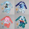 Toddler Cartoon Sun Protection Swimsuit With Quickdry Polyester For Water Sports