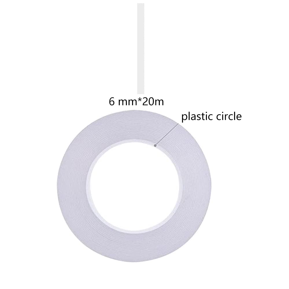 16 Rolls Double-Sided Tape Adhesive Sticky Tapes for Scrapbooking, Photos, Invitation Cards, Paper, DIY Crafts and Office School Stationery Supplies,