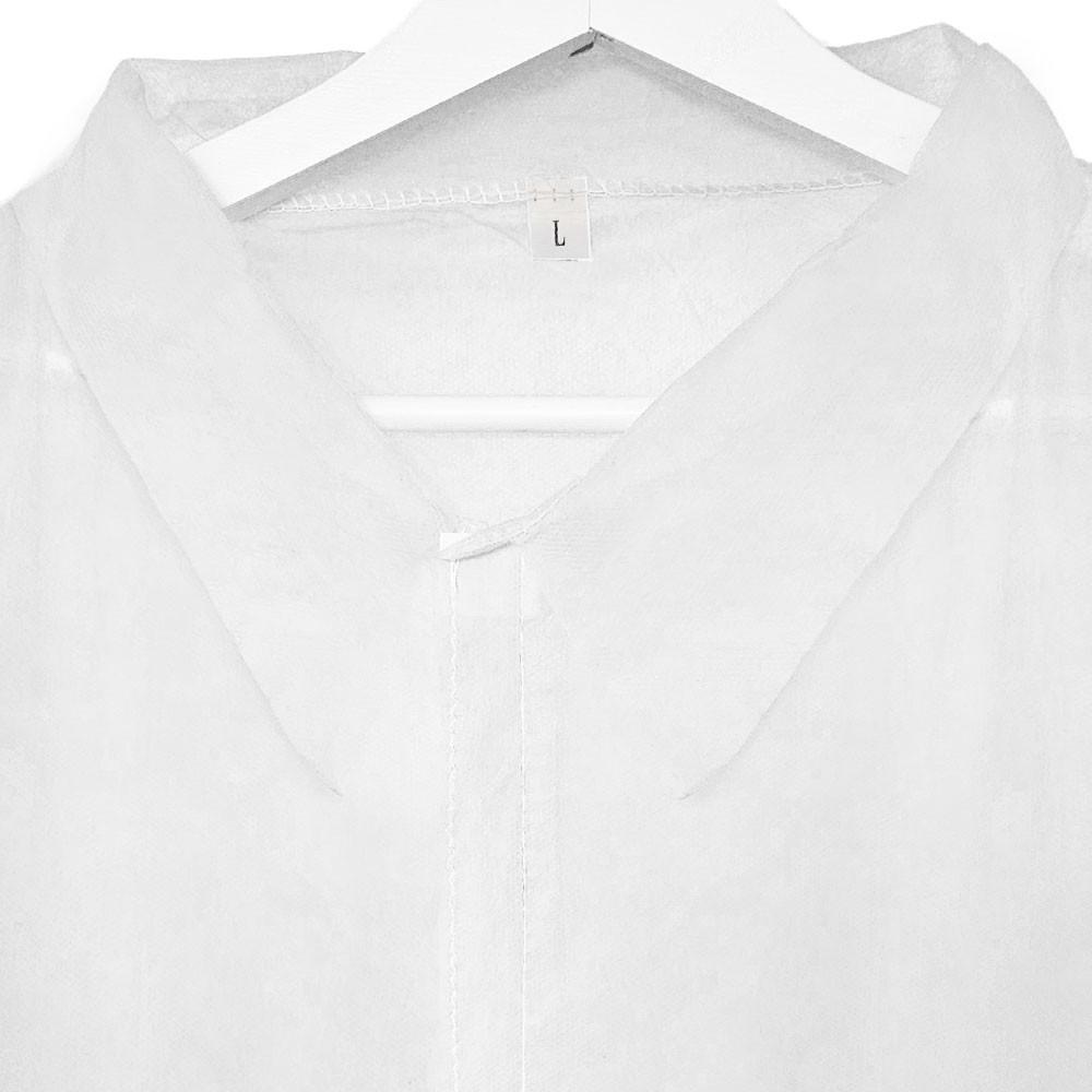 Disposable Apron White With Velcro (Non-woven 22G) 1 Piece