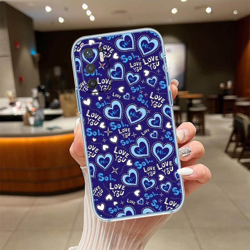 UP17 Calm Heart Transparent Phone Case for Samsung Galaxy A04 A04S A14 A23 A34 A54 M23 M33 M52 M53