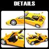 1:32 McLaren F1 XP4 XP5 1933 Supercar Alloy Metal Diecast Model Car Sound And Light Pull Back Children's Toys Car Holiday Gifts