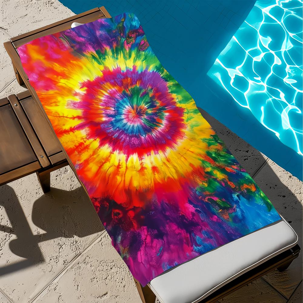 T-tie d-dye Towel Beach Quick Dry Soft Pool Towels Gift for Travel Gym Shower Camping sports