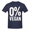 Unisex 0 Vegan Vegetarian T Shirt Vintage Plus Size Cotton Sleeve Custom Tshirt Unisex