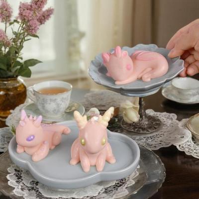 Dragon Baby Mousse Cake Silicone Mold Candle Baking Mold DIY for Car Aromatherapy Mould Reusable