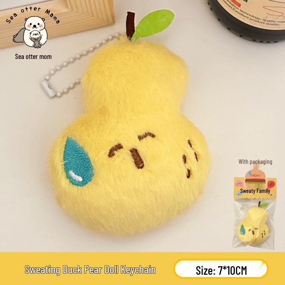 Creative Piggy Bread Capybara Cartoon Brooch Doll Toy Figurine Pin