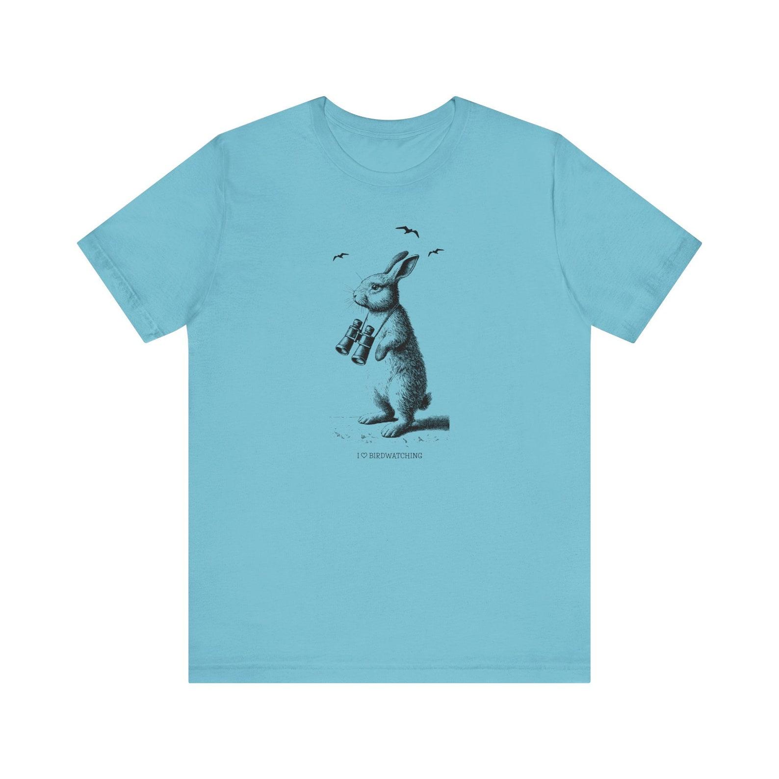 I Love Birdwatching Rabbit T-Shirt L