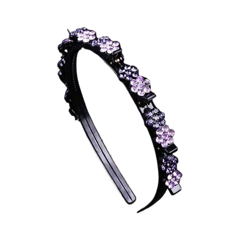 Plum Blossom Hair Bands with Clips Elegant Toothed Clip Braided Hairband  Gifts