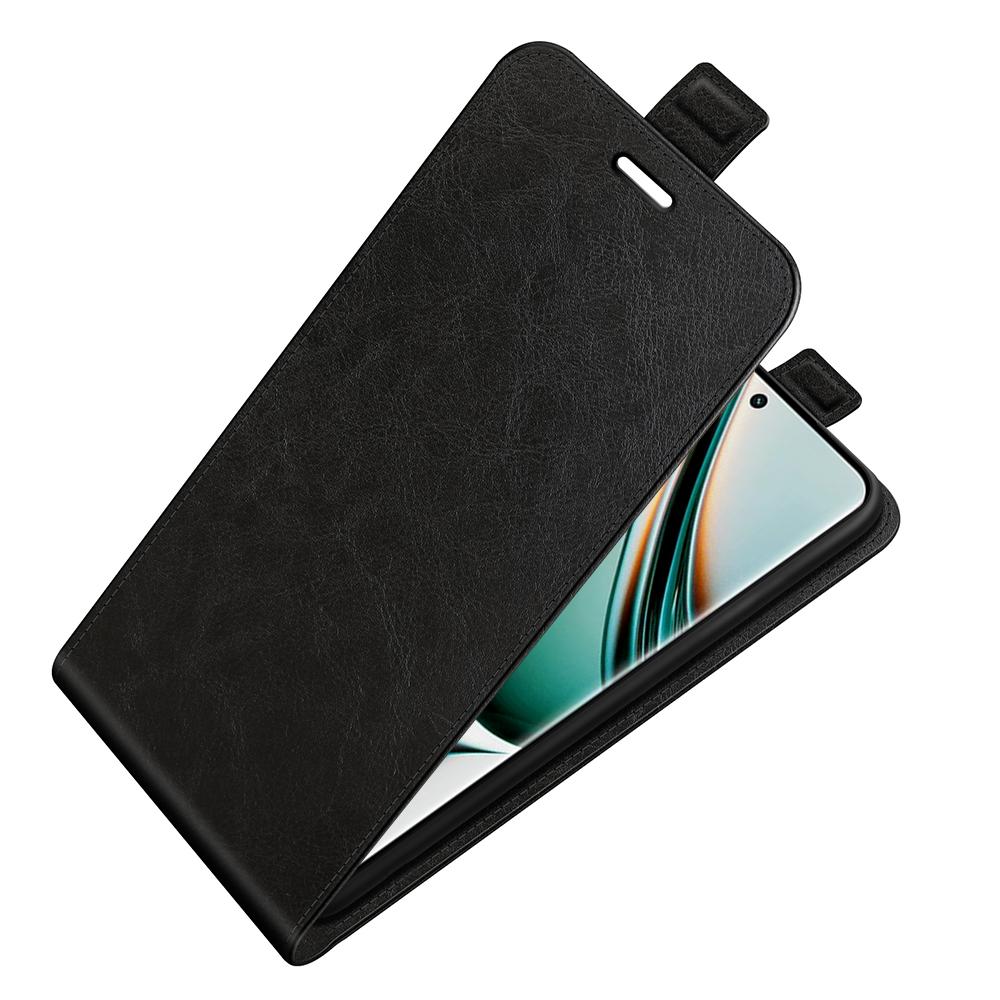 For Realme 11 Pro+ 5G/11 Pro 5G Vertical Flip Phone Leather Case Card Holder Crazy Horse Texture Cover