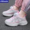 Mädchen Sportschuhe Leichtleder Kinder Sneaker Lässig Rosa Mode Kinder Rutschfeste Walking Laufschuhe