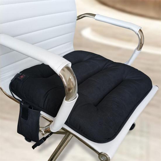 Cuscino per Sedile Riscaldato con 3 Livelli di Temperatura Lavabile Spegnimento Automatico 4 Ore