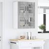 Wall Mounted Glass Cabinet PORTO Grey Sonoma 60 x 31 x 40 cm