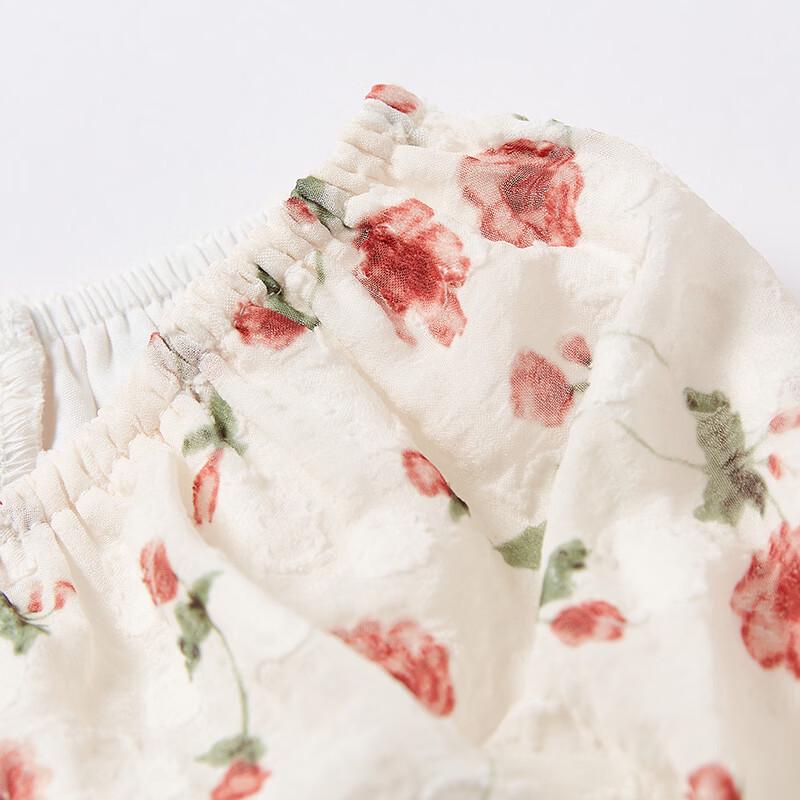 Xiangying Women's Chiffon Floral Midi Dress
