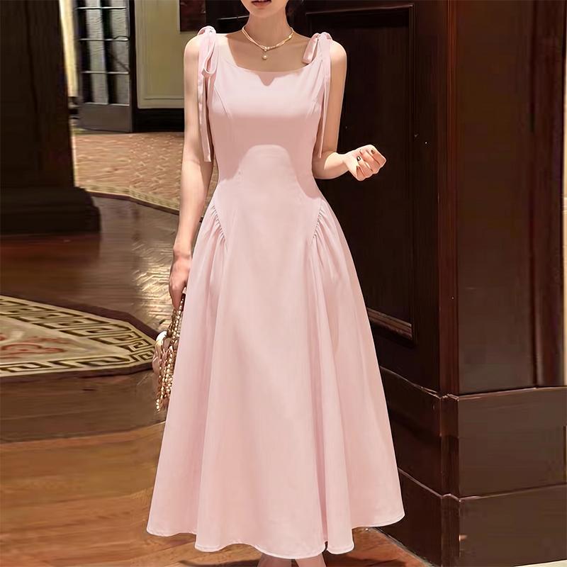 ZANZEA Women Elegant Casual Round Neck Summer Sleeveless Long Dress S