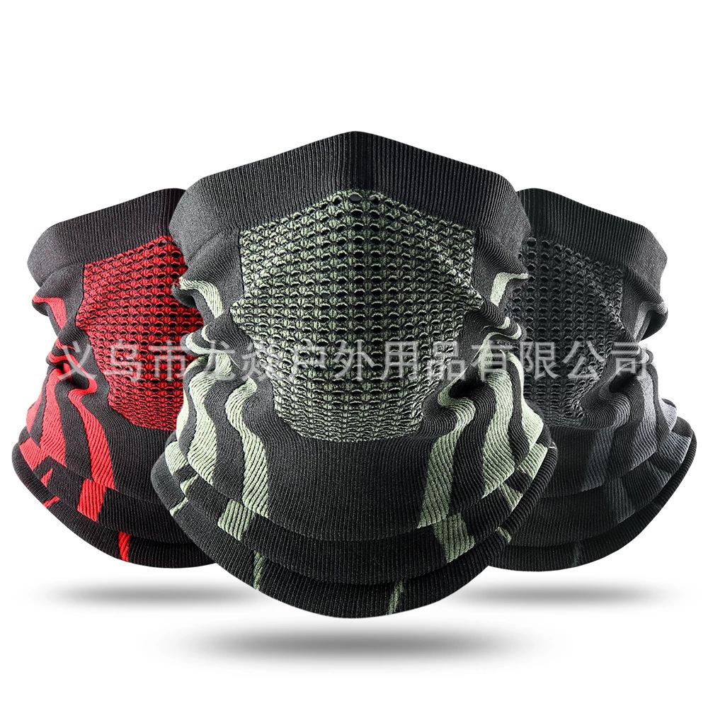 Cycling Face Cover Neck Gaiter Breathable Stretchable Moisture-wicking Warm Windproof Sun Block Hiking Climbing Running