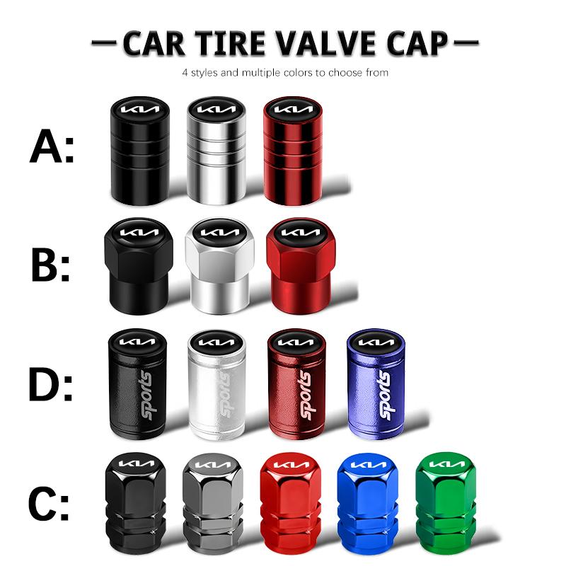For Kia Ad14pcs Car Wheel Tire Valve Caps Air Stem Covers For KIA K3 Sportage Carnival K5 Seltos Pegas KX1 EV5 Sonet EV6 K4 EV3 Ceed K8 K9