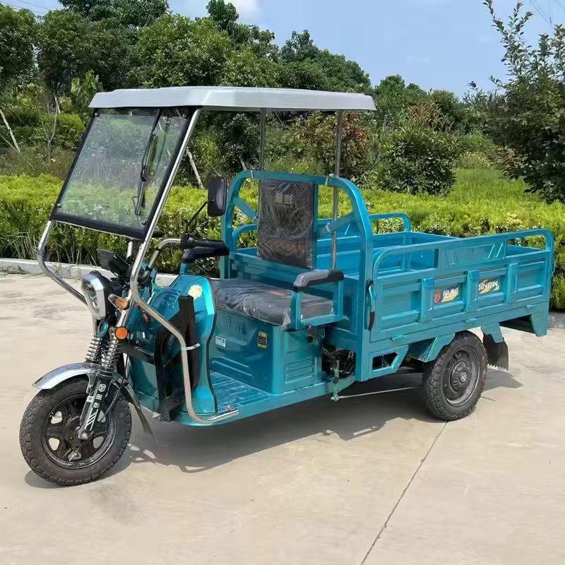 Stainless Steel Electric Tricycle Front Canopy: Thick, Transparent, Windproof & Rainproof Nylon Cover